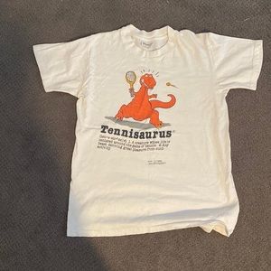 tennisaurus vintage shirt